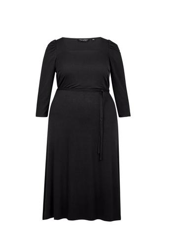 Dorothy Perkins *dp Curve Black Molly Ankle Grazer Skater Dress