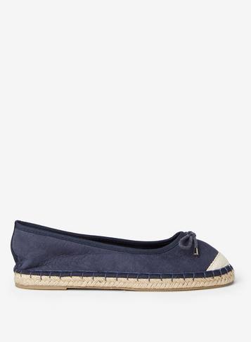 Dorothy Perkins Wide Fit Blue Clio Ballerina Pumps