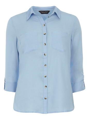 Dorothy Perkins Chambray Twill Casual Shirt