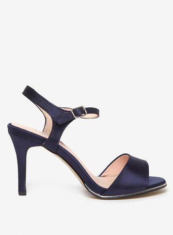 Dorothy Perkins *showcase Wide Fit Navy 'senorita' Sandals