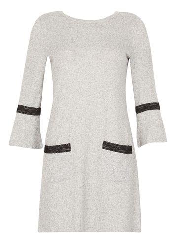 Dorothy Perkins *izabel London Grey Trumpet Sleeve Tunic