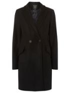 Dorothy Perkins Black Double Breasted Coat