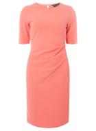 Dorothy Perkins Coral Ruched Side Bodycon Dress