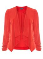 Dorothy Perkins *tall Red Soft Waterfall Jacket
