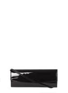 Dorothy Perkins Black Patent Structured Clutch