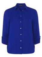 Dorothy Perkins Cobalt Tab Roll Sleeve Shirt