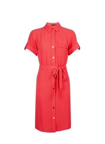 Dorothy Perkins Pink Button Through Shirt Dress