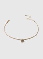 Dorothy Perkins Gold Smooth Disc Choker Necklace