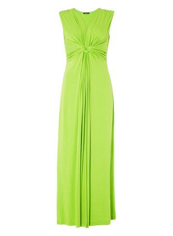 Dorothy Perkins *roman Originals Lime Drape Maxi Dress