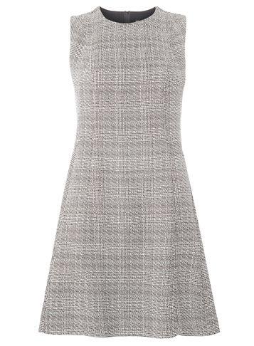Dorothy Perkins Monochrome Check Sleeveless Fit And Flare Dress