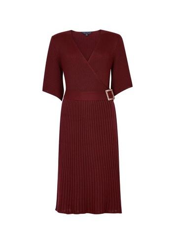 Dorothy Perkins Red Knitted Skater Dress