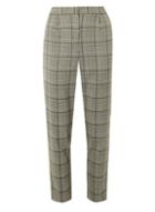 Dorothy Perkins Grey Check Print Tapered Trousers