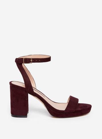 Dorothy Perkins Burgundy Sensate Platform Sandals