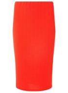 Dorothy Perkins Red Textured Pencil Skirt