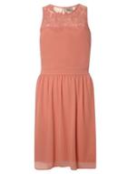 Dorothy Perkins *vero Moda Dusty Coral Sleeveless Skater Dress