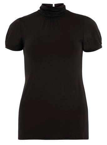 Dorothy Perkins Black Short Sleeve Polo