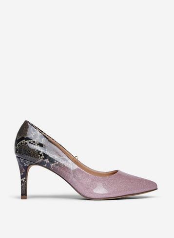 Dorothy Perkins Wide Fit Pink Eden Court Shoes