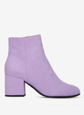 Dorothy Perkins Lilac Microfibre Aubree Ankle Boots