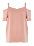 Dorothy Perkins Dp Curve Dusky Rose Satin Built Up Top