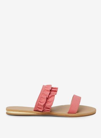 Dorothy Perkins Pink Comfort Frills Mules