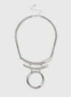 Dorothy Perkins Silver Circle Collar Necklace