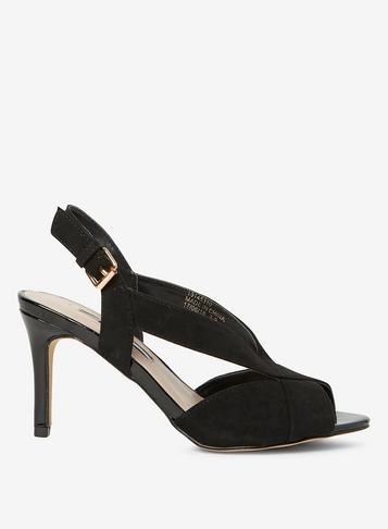 Dorothy Perkins Black 'britney' Heeled Sandals