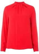 Dorothy Perkins Red Emily Cut Out Long Sleeve Top