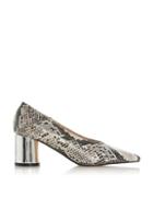 *head Over Heels By Dune Grey Amyyy Mid Heel Court Shoes