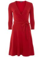 Dorothy Perkins *tall Red Wrap Dress
