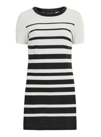 Dorothy Perkins Black And White Stripe Tunic