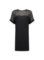Dorothy Perkins Black And Silver Sequin Shift Dress
