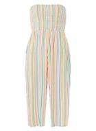 Dorothy Perkins *dp Beach Multi Striped Bandeau Jumpsuit