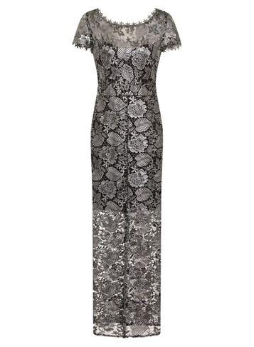 Dorothy Perkins *paper Dolls Black Crochet Maxi Dress