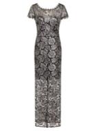 Dorothy Perkins *paper Dolls Black Crochet Maxi Dress