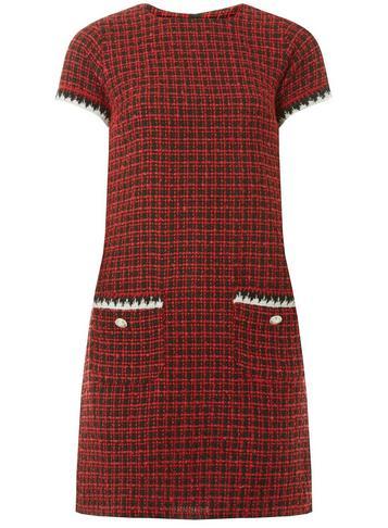Dorothy Perkins Red Mini Check Shift Dress