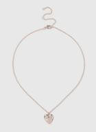 Dorothy Perkins Rose Gold Heart Charm Ditsy Necklace