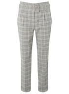 Dorothy Perkins Petite Check Belted Trousers