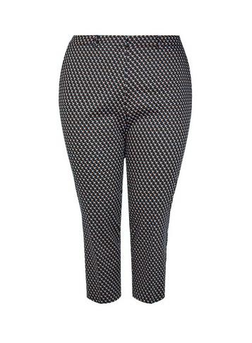 Dorothy Perkins *dp Curve Black Geometric Print Ankle Grazer Trousers
