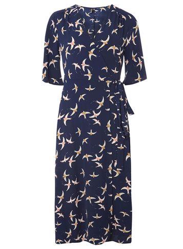 Dorothy Perkins *izabel London Navy Vintage Wrap Dress