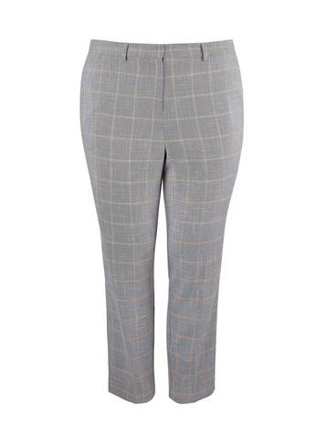 Dorothy Perkins *dp Curve Grey Check Print Elastane Ankle Grazer Trousers