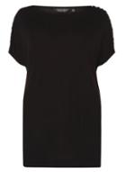 Dorothy Perkins Dp Curve Black Pearl Sleeve T-shirt
