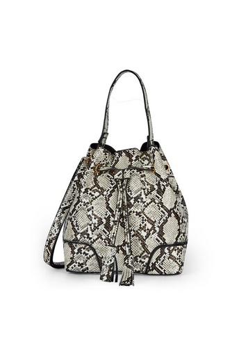 Dorothy Perkins Snake Drawstring Bucket Bag