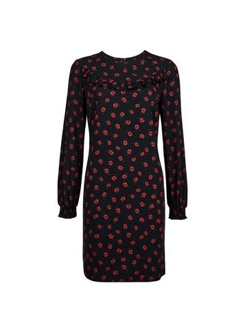 Dorothy Perkins Black Ditsy Print Shift Dress