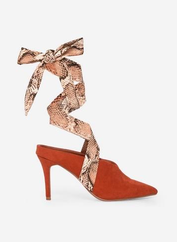 Dorothy Perkins Rust Estelle Court Shoes