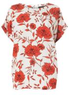 Dorothy Perkins Dp Curve Ivory Blossom Print T-shirt