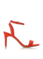 *head Over Heels By Dune Red Milania Mid Heel Sandals