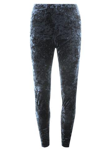 Dorothy Perkins Grey Crushed Velvet Leggings