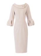 *jolie Moi Oyster Puffy Sleeved Dress