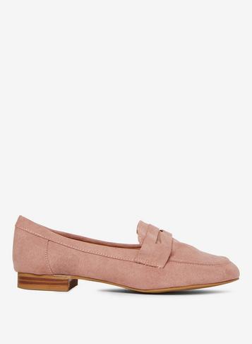 Dorothy Perkins Nude Microfibre 'layla' Loafers