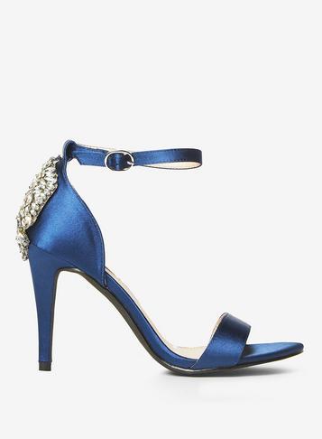 Dorothy Perkins *showcase Navy Sierra Sandals